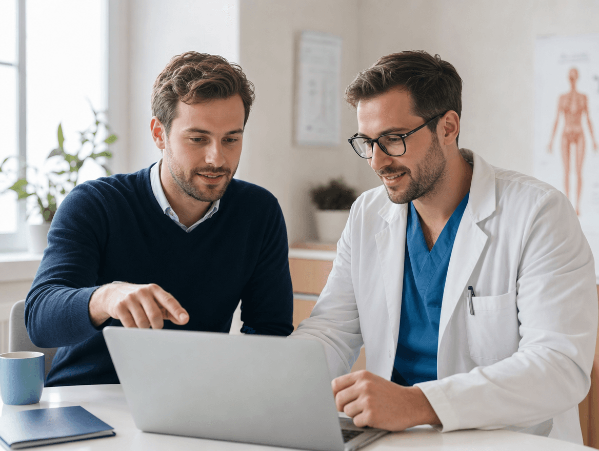Videodreh mit einem Arzt für ClinicOS-Content
